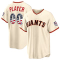 Custom San Francisco Giants 2026 All-Star Edition Stars & Stripes Cream Stadium Pick-A-Player Baseball Jersey