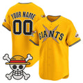 Custom San Francisco Giants x One Piece Gold Vapor Premier Limited Jersey - Stitched Baseball Jersey