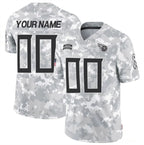 Custom T.Titans Active Player 2024 F.U.S.E Arctic Camo Salute To Service Limited Stitched Jersey