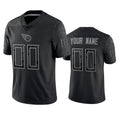 Custom T.Titans Active Player Black Reflective Limited Stitched Jersey