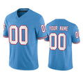 Custom T.Titans Active Player Light Blue 2023 F.U.S.E. Vapor Limited Throwback Stitched Jersey