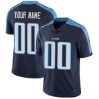 Custom T.Titans Navy Vapor Untouchable Player Limited Jersey