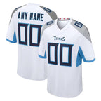 Custom T.Titans White Game Jersey