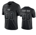 Custom TB.Buccaneers Active Player Black Reflective Limited Stitched Jersey