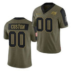Custom TB.Buccaneers Olive ACTIVE PLAYER 2021 Salute To Service Limited Stitched Jersey