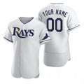 Custom Tampa Bay Rays White 2020 Stitched Flex Baseball Jersey
