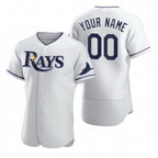 Custom Tampa Bay Rays White 2020 Stitched Flex Baseball Jersey