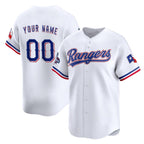 Custom Texas Rangers Active Player White 2023 World Series Champions Stitched Baseball Jersey