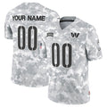 Custom W.Commanders Active Player 2024 F.U.S.E Arctic Camo Salute To Service Limited Stitched Jersey