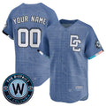 Custom Washington Nationals ACTIVE PLAYER Blue 2025 City Connect Limited Stitched Baseball Jersey