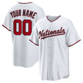 Custom Washington Nationals White Home Replica Baseball Jersey