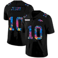 D.Broncos #10 Jerry Jeudy Crucial Catch Black Football Jersey