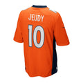 D.Broncos #10 Jerry Jeudy Orange Game Football Jersey