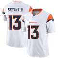 D.Broncos #13 Pat Bryant II White 2025 Draft F.U.S.E. Vapor Limited Stitched Football Jersey