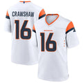 D.Broncos #16 Jeremy Crawshaw Player White Home Game Football Jersey