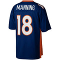 D.Broncos #18 Peyton Manning Player Mitchell & Ness Navy Legacy Replica Football Jersey