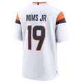 D.Broncos #19 Marvin Mims Jr Player White Game Stitched American Football Jersey