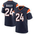 D.Broncos #24 Champ Bailey Player Navy Home Game Football Jersey