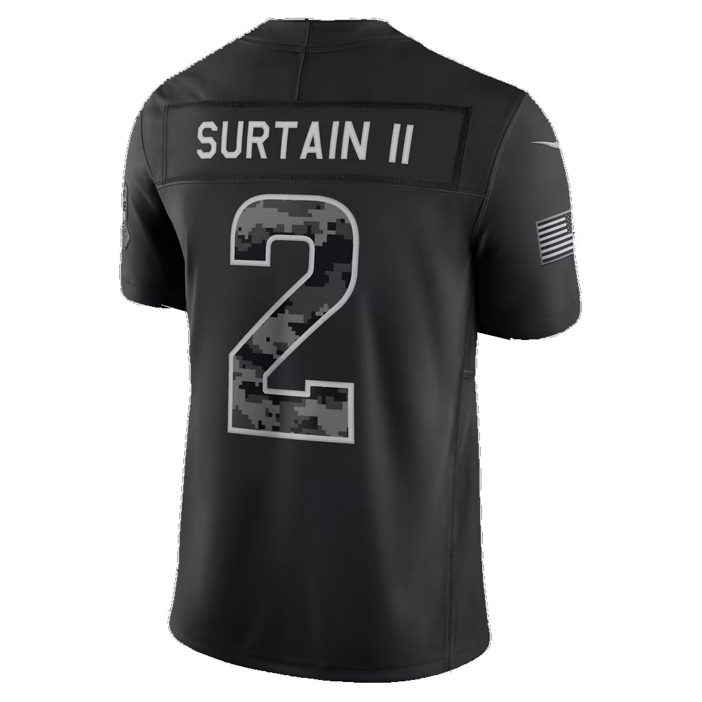 D.Broncos #2 Patrick Surtain II Black 2026 Salute to Service Stitched Limited Football Jersey
