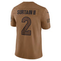 D.Broncos #2 Patrick Surtain II Player Brown Salute To Service Limited Football Jersey