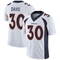 D.Broncos #30 Terrell Davis White Stitched Vapor Untouchable Limited Football Jersey