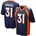 D.Broncos #31 Justin Simmons Navy Alternate Game Stitched American Football Jersey