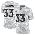 D.Broncos #33 Javonte Williams 2024 F.U.S.E Arctic Camo Salute To Service Limited Stitched Football Jersey