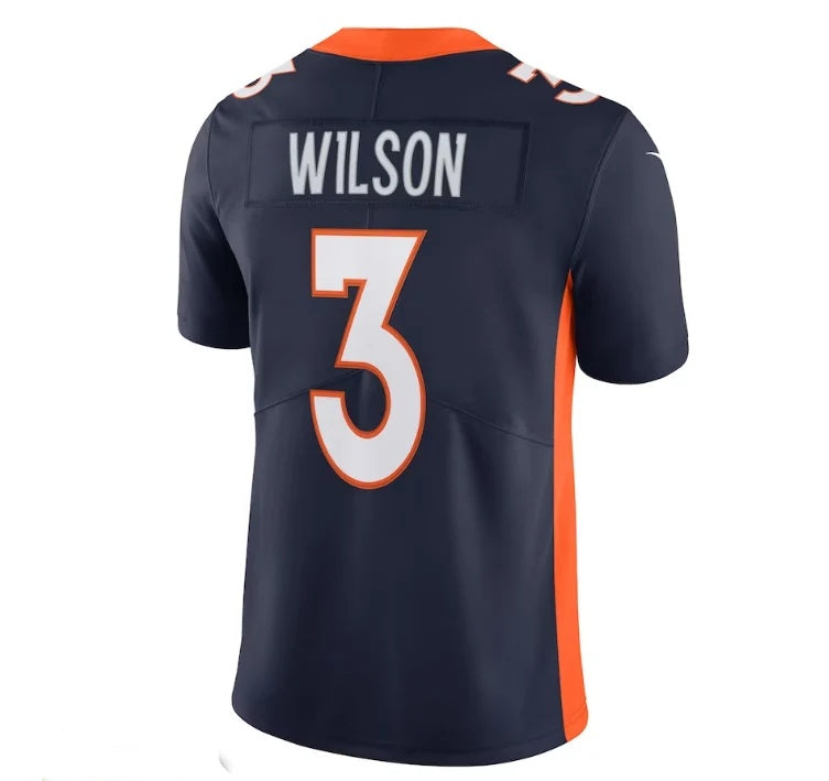 D.Broncos #3 Russell Wilson Alternate Vapor Limited Navy Stitched American Football Jersey