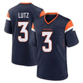 D.Broncos #3 Wil Lutz Player Navy Home Game Football Jersey