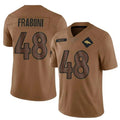 D.Broncos #48 Mitchell Fraboni Player Brown Salute To Service Limited Football Jersey