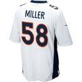 D.Broncos #58 Von Miller White Game Football Jersey