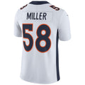 D.Broncos #58 Von Miller White Vapor Untouchable Limited Player Football Jersey