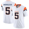 D.Broncos #5 Trent Sherfield Sr White 2025 F.U.S.E. Vapor Limited Stitched Football Jersey