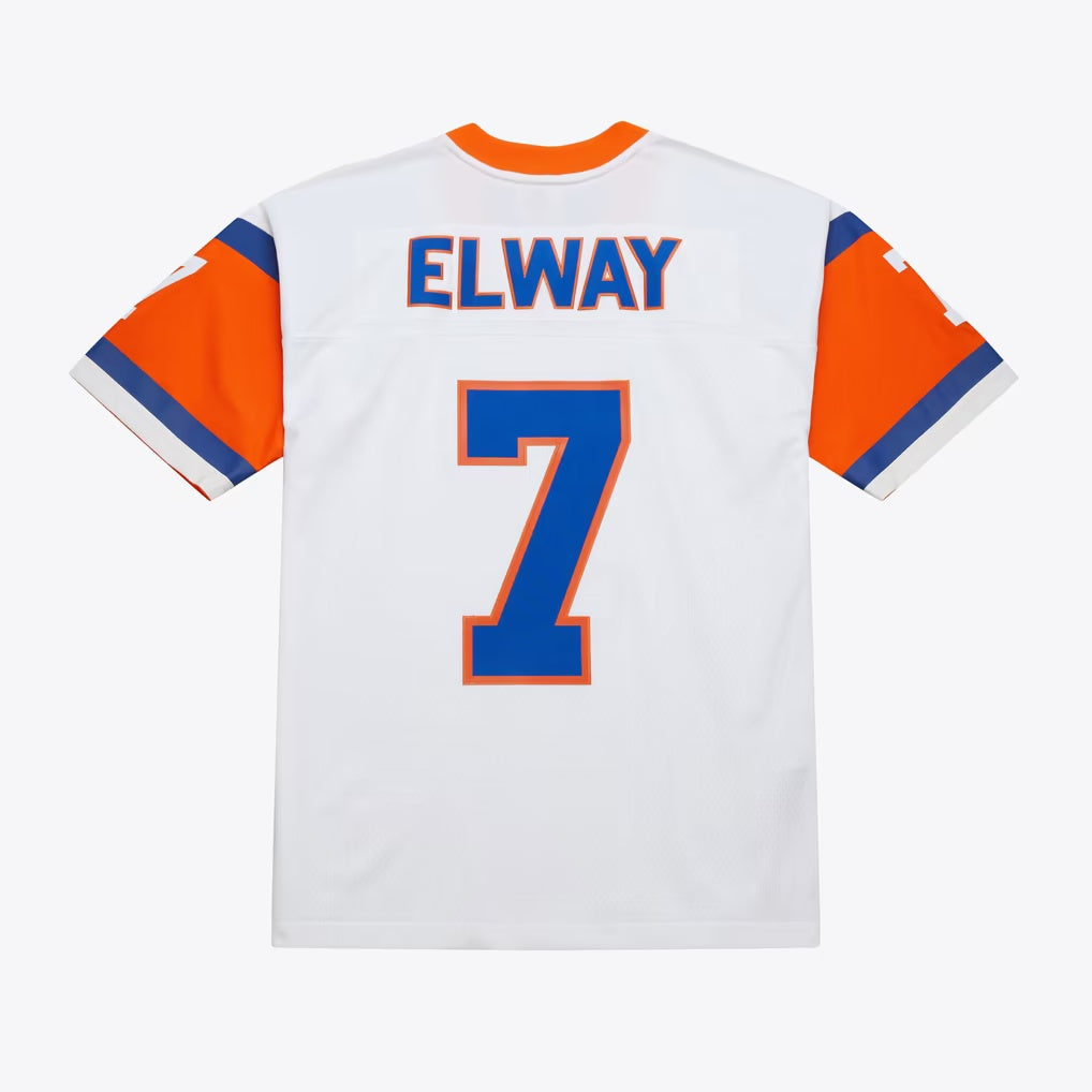 D.Broncos #7 John Elway Mitchell & Ness White 1994 Legacy Replica Football Jersey
