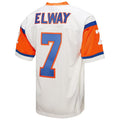 D.Broncos #7 John Elway Mitchell & Ness White Authentic Throwback Retired Player Football Jersey
