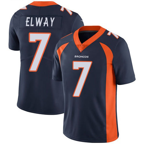 D.Broncos #7 John Elway Navy Blue Alternate Stitched Vapor Untouchable Limited Football Jersey