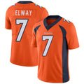 D.Broncos #7 John Elway Orange Team Color Stitched Vapor Untouchable Limited Football Jersey