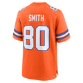 D.Broncos #80 Rod Smith Orange Retired Player Alternate Game Football Jersey
