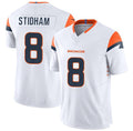 DD.Broncos #8 Jarrett Stidham White 2025 F.U.S.E. Vapor Limited Stitched Football Jersey