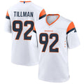D.Broncos #92 Dondrea Tillman Player White Home Game Football Jersey