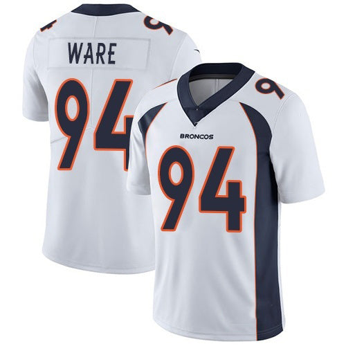 D.Broncos #94 DeMarcus Ware White Stitched Vapor Untouchable Limited Football Jersey