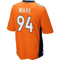 D.Broncos #94 Demarcus Ware Orange Game Football Jersey