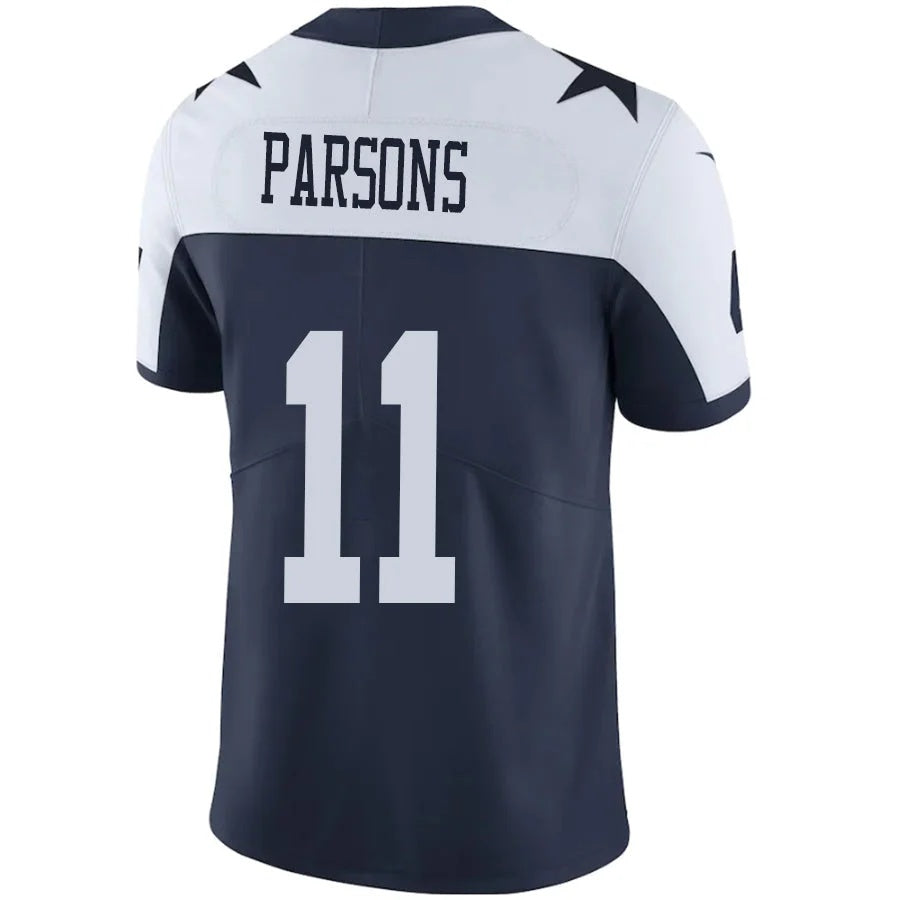 D.Cowboys #11 Micah Parsons Player White-Navy Game Stitched Football Jersey