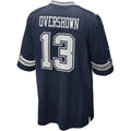 D.Cowboys #13 DeMarvion Overshown Player Navy Game American Football Jersey