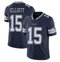 D.Cowboys #15 Ezekiel Elliott Navy Vapor Untouchable Limited Stitched Football Jersey
