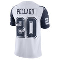 D.Cowboys #20 Tony Pollard White Vapor Limited Football Jersey