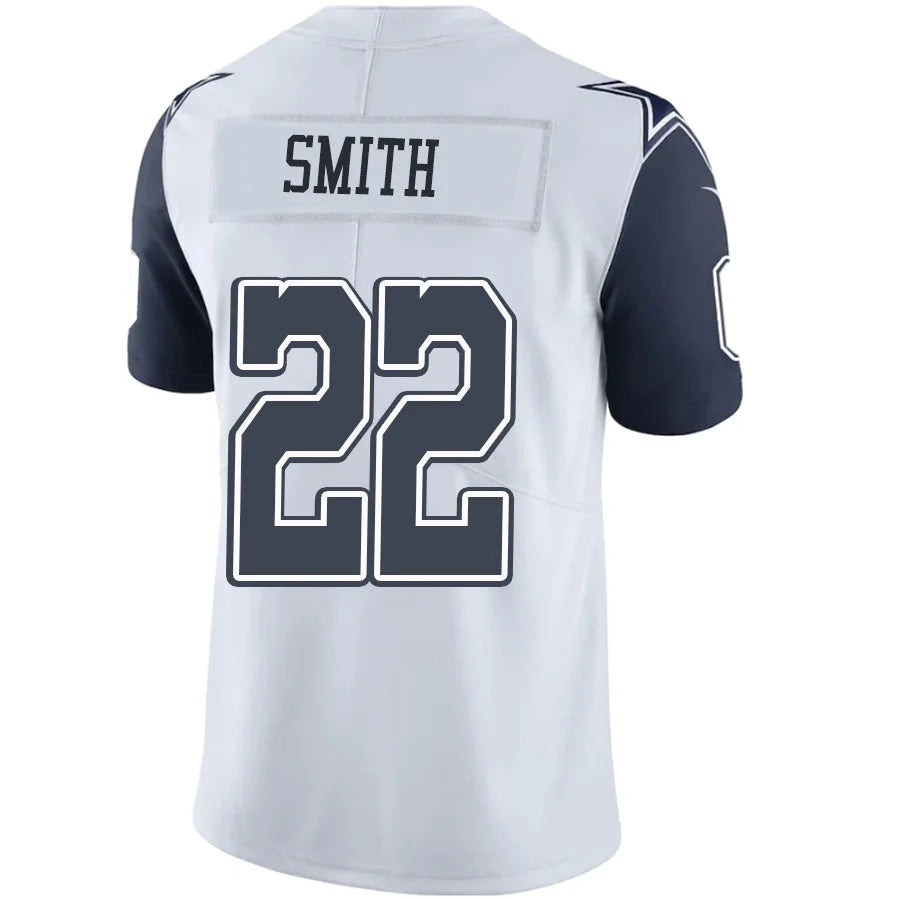 D.Cowboys #22 Emmitt Smith Navy-White Player Game Stitched Football Jersey