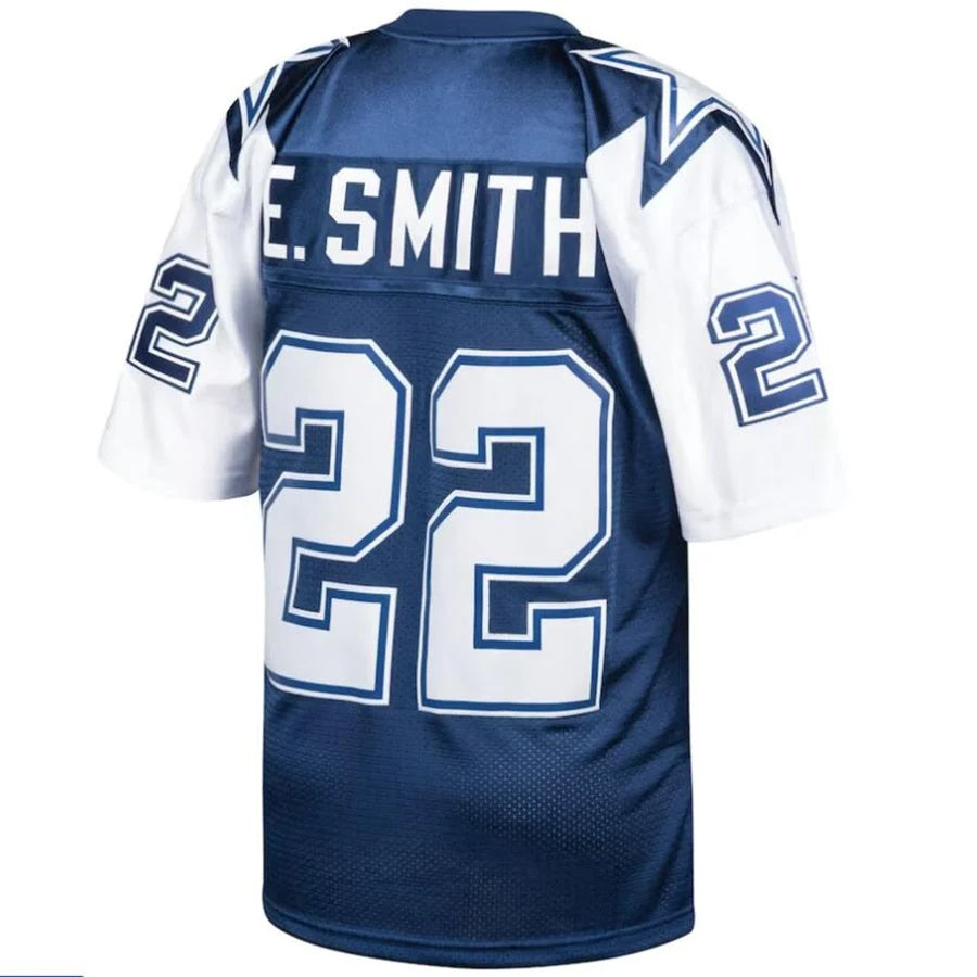D.Cowboys #22 Emmitt Smith Navy Authentic Retired Player Game Football Jersey