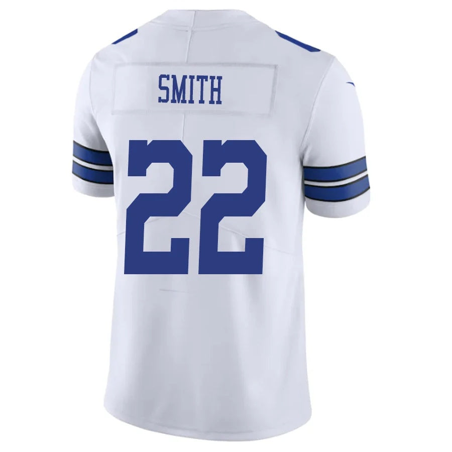 D.Cowboys #22 Emmitt Smith Player White Game Stitched Football Jersey