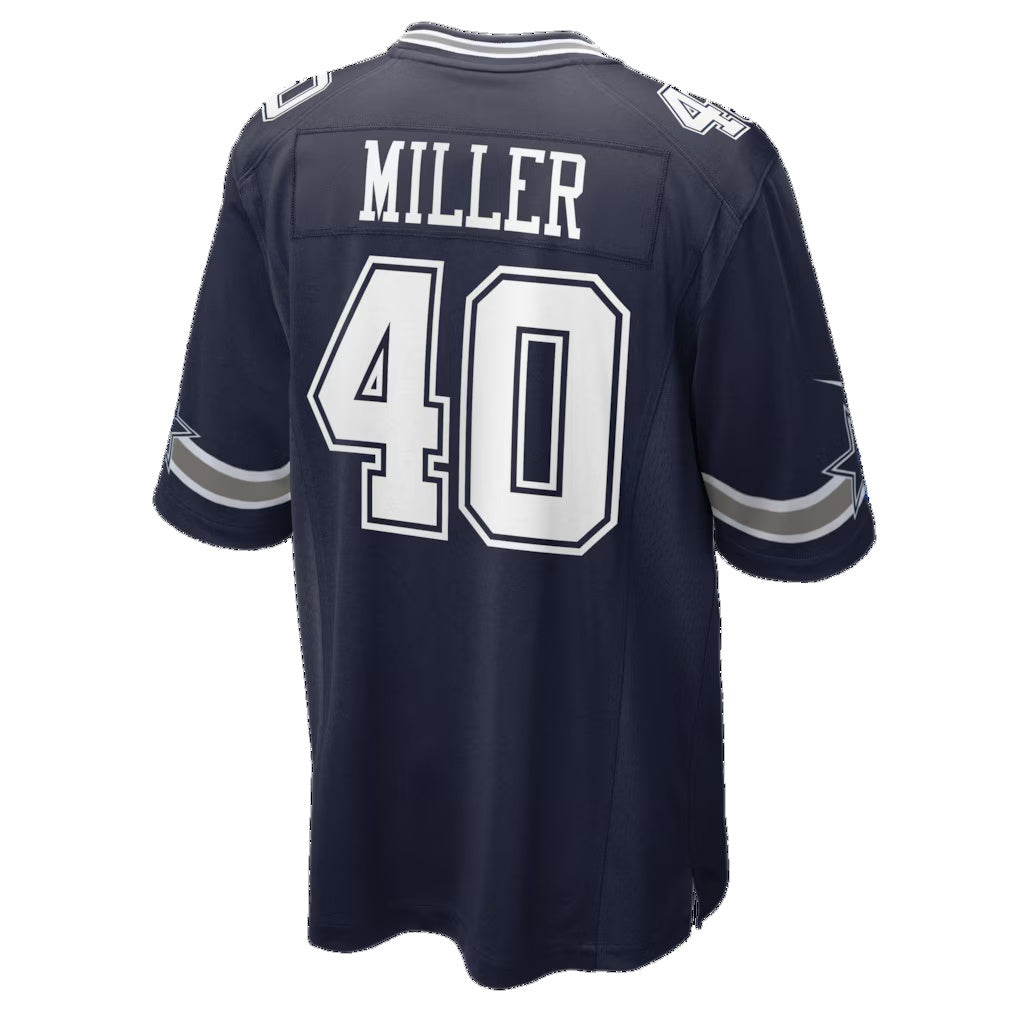 D.Cowboys #40 Von Miller Navy Game Football Jersey
